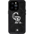 MLB Colorado Rockies Dark Wash iPhone 15 Pro Waterproof Case